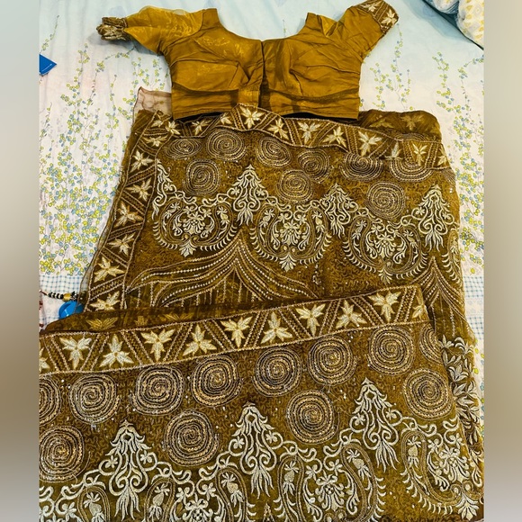 Eid outfit Organza Saree with size 37 blouse brand new - Picture 2 of 16